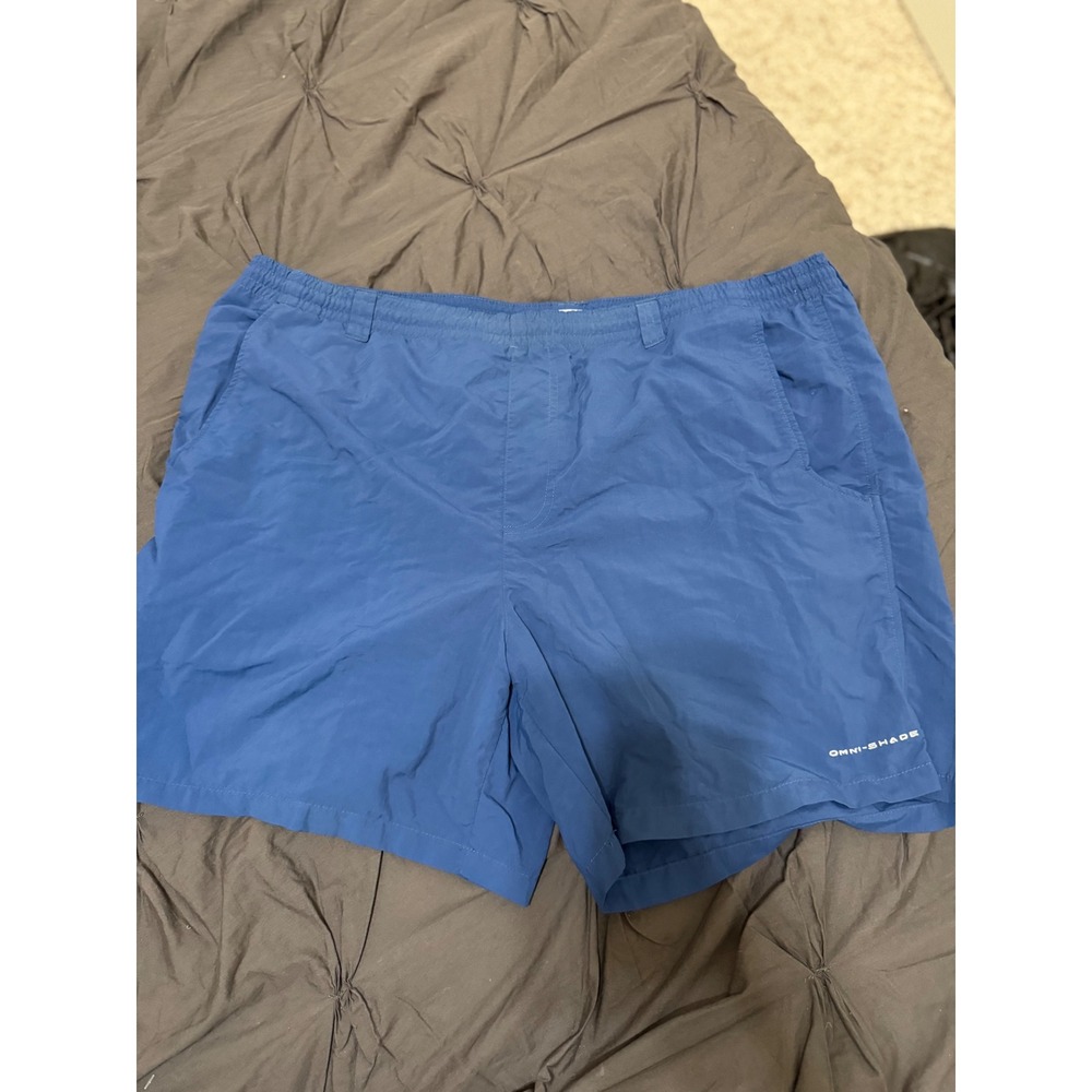 Columbia PFG Mens Blue Omni Shade‎ Fishing Shorts Size L